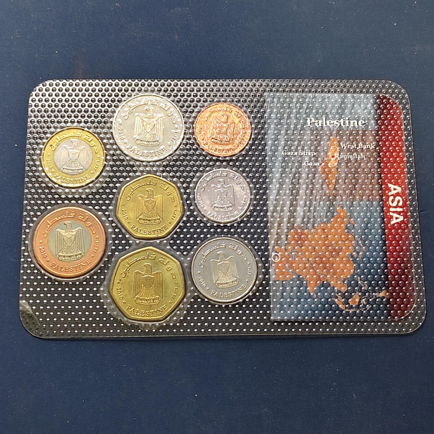 【全场包邮】纯粹捡漏拍504场-更新中 【商业币】巴勒斯坦封装8枚套币