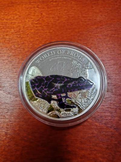 长老汇马年精选第一场拍卖 - 2011帕劳世界青蛙彩色2元精制银币3，15.57克925银，发行500枚
