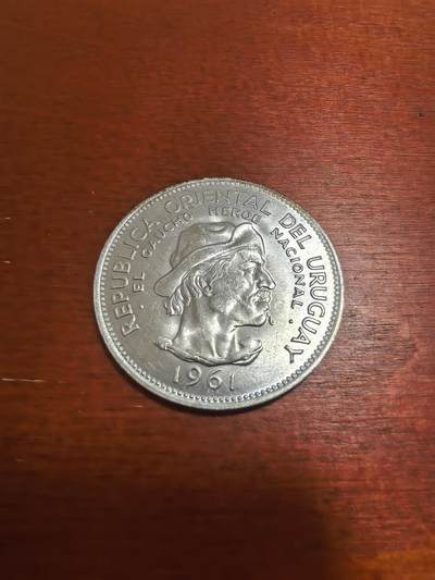 长老汇马年精选第十二场拍卖 - 1961乌拉圭10比索银币，12.5克900银，英国皇家造币厂，原光