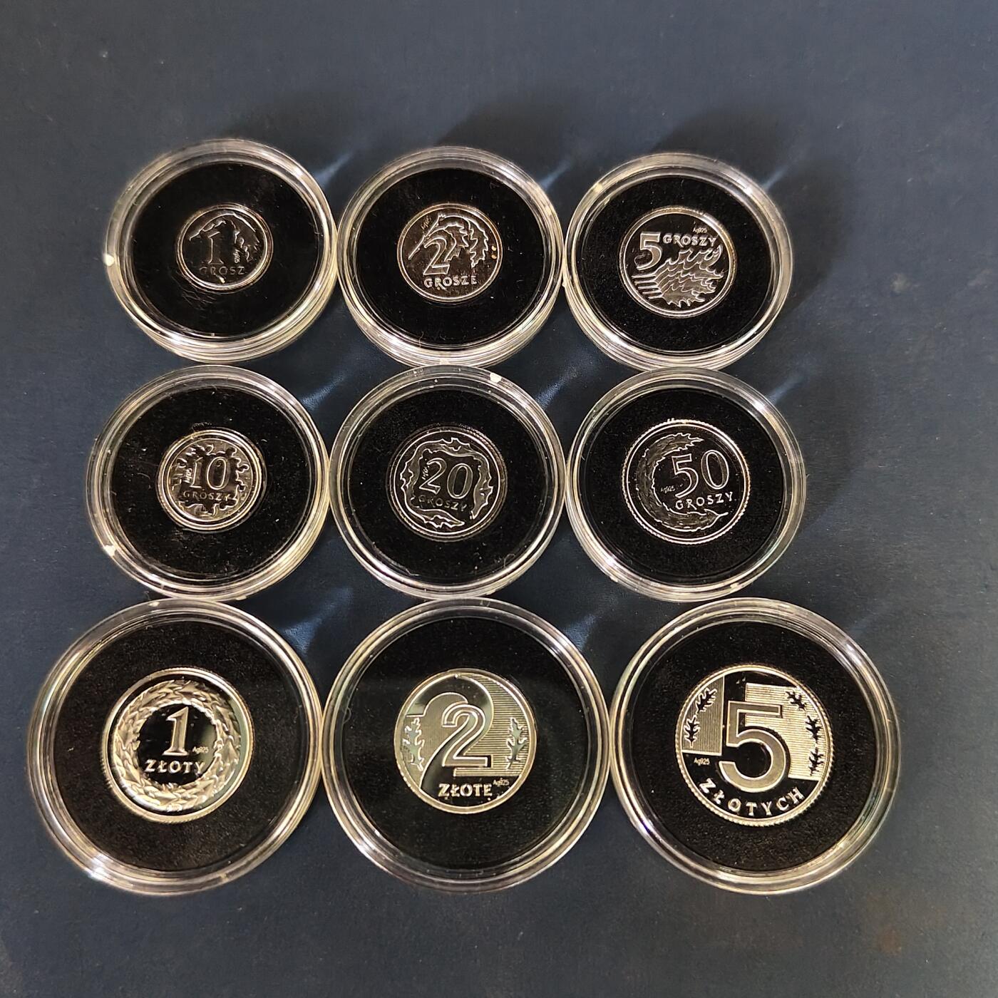 【全场包邮】纯粹捡漏拍505场 【稀少】波兰2008年官方全银复刻精制套币-盒证全-量1000