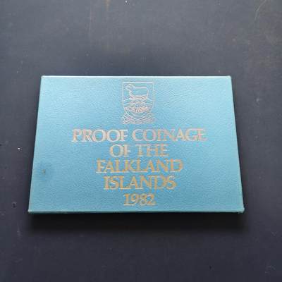 【全场包邮】纯粹捡漏拍505场 - 【少见】福克兰群岛1974年官方发行皇家厂经典信封装精制套币-PS1-量5000