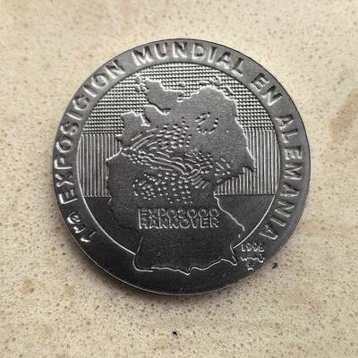 道一币馆币章第一百六十五场 - 古巴1998年2000年德国汉诺威首届世界博览会1比索纪念币