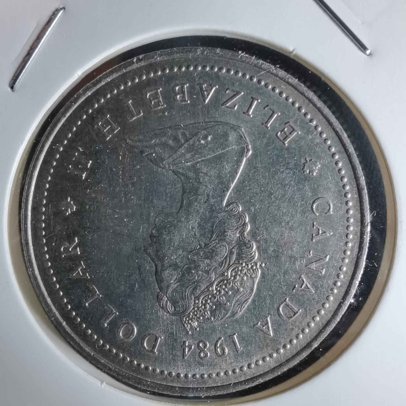 沼泽如烟--第998场 加拿大1984年一元纪念币