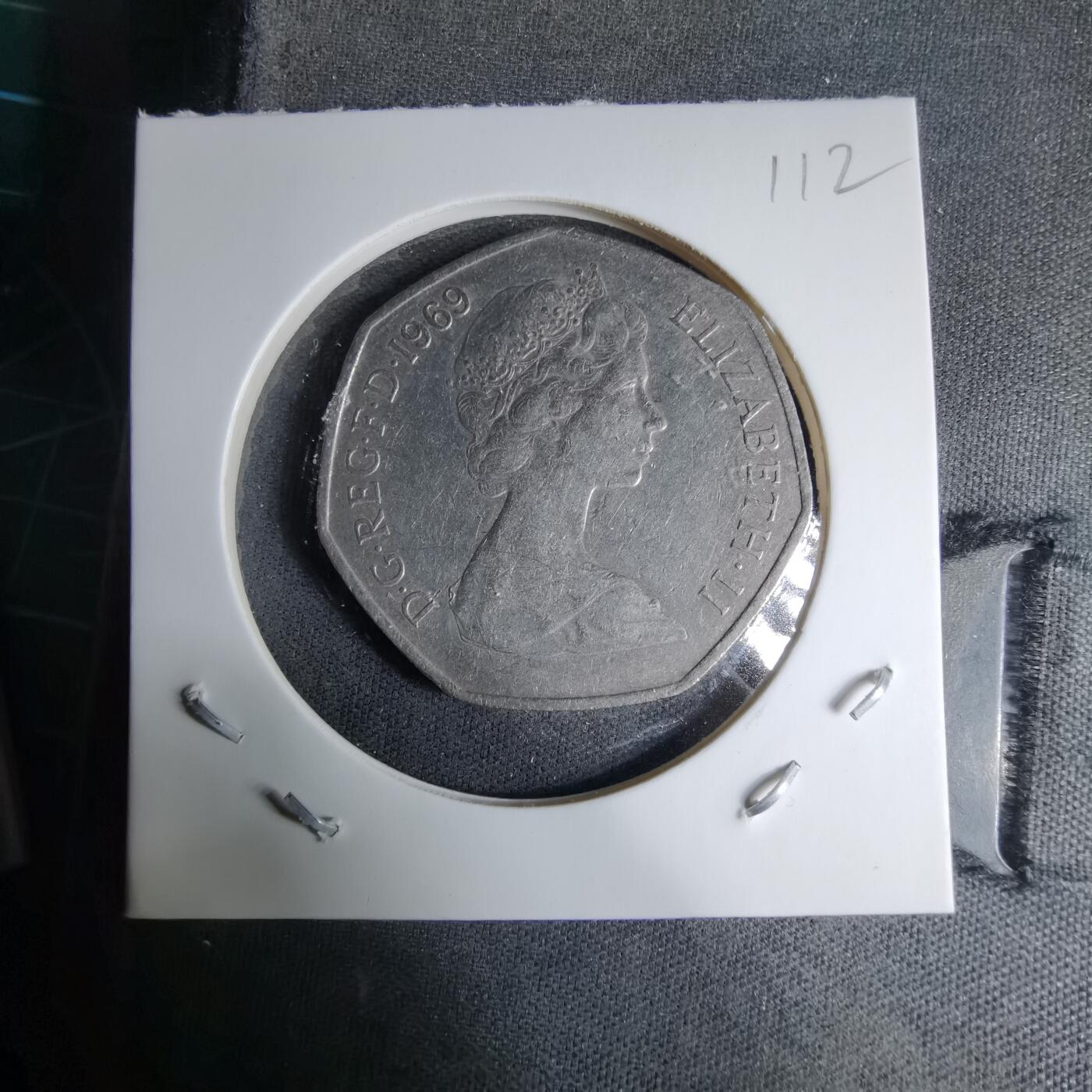 沼泽如烟--第997场 英国1969年50便士