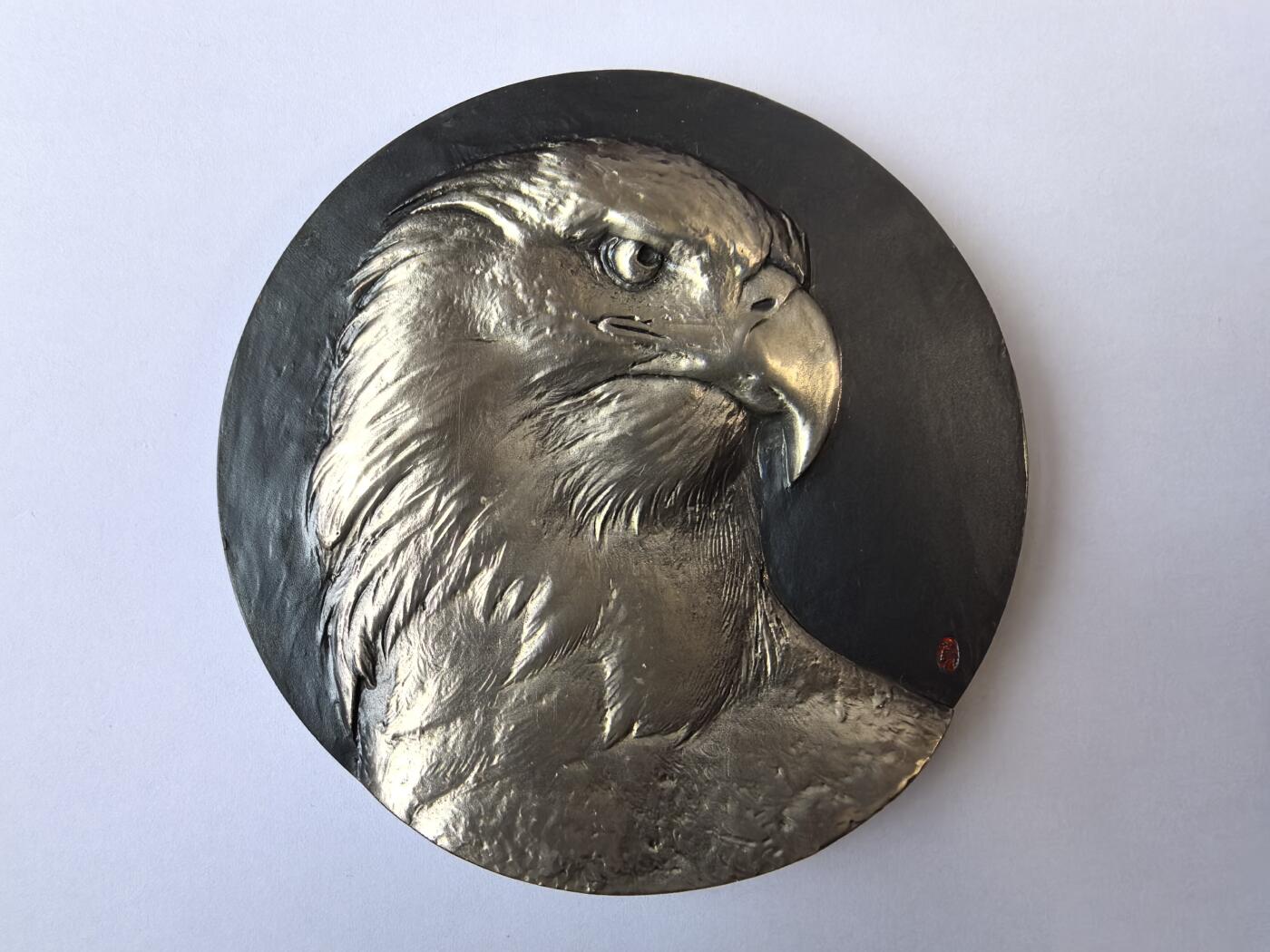 2017年 简艺作品《鲲鹏之志 自由翱翔》大银章 401.68克 Ag999 限量120枚 带证书盒