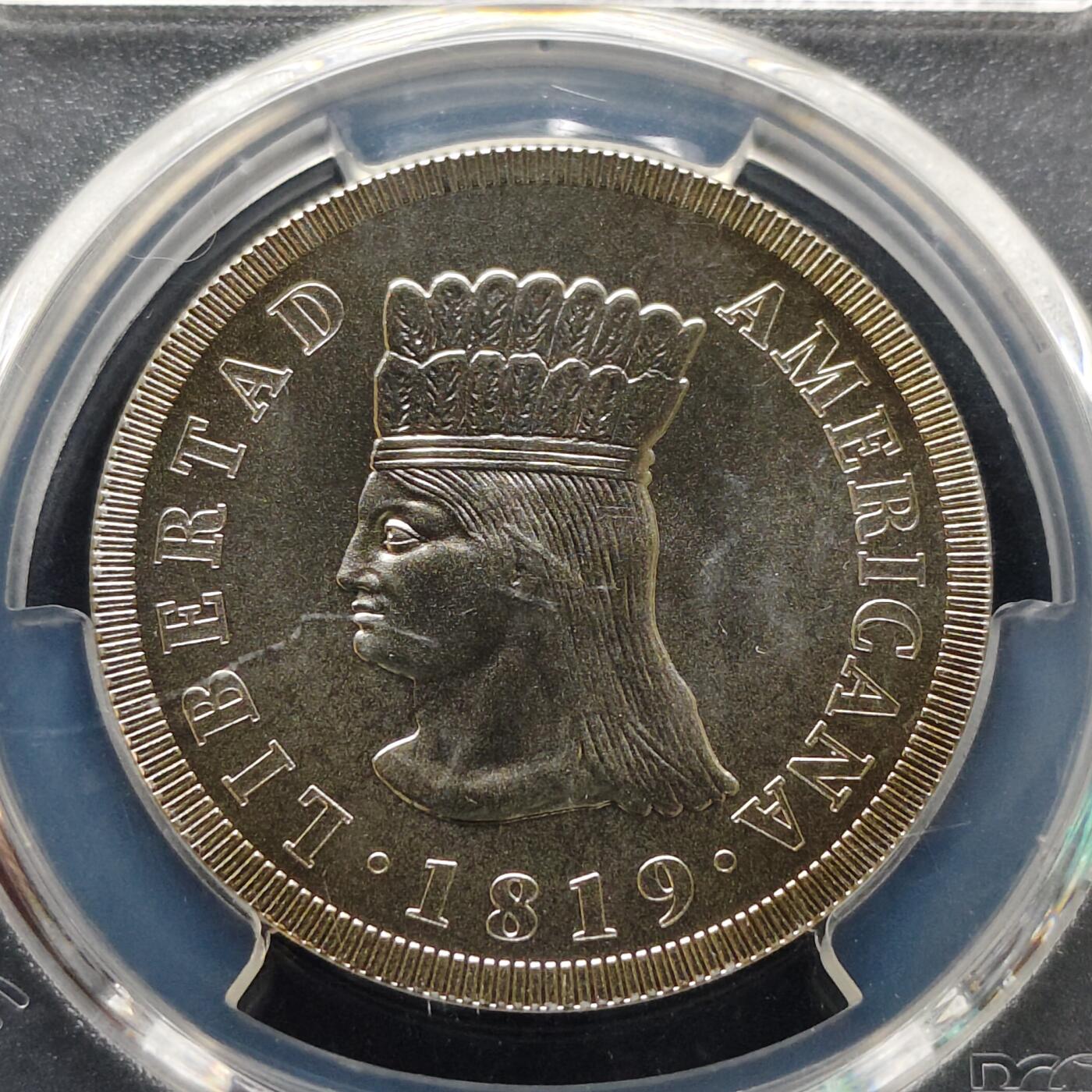 【全场包邮】纯粹捡漏拍505场 【收藏级·亚军分】哥伦比亚2019年10000比索独立200周年纪念币-PCGS MS68