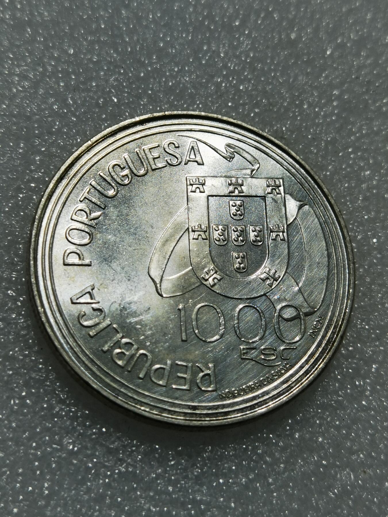 天下钱庄专场欢迎参拍 葡萄牙1000埃斯库多银币