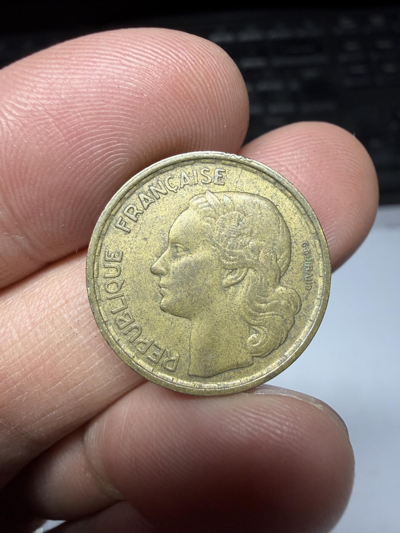 2025年集古藏今外币拍卖第二期-第8场—（总第308拍），可以寄存60天，满160元包邮。 1957年法国10分