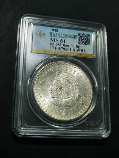 天下钱庄专场欢迎参拍 - 墨西哥印第安人酋长银币