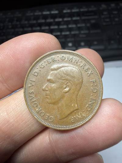 2025年集古藏今外币拍卖第二期-第8场—（总第308拍），可以寄存60天，满160元包邮。 - 1947年澳大利亚半便士