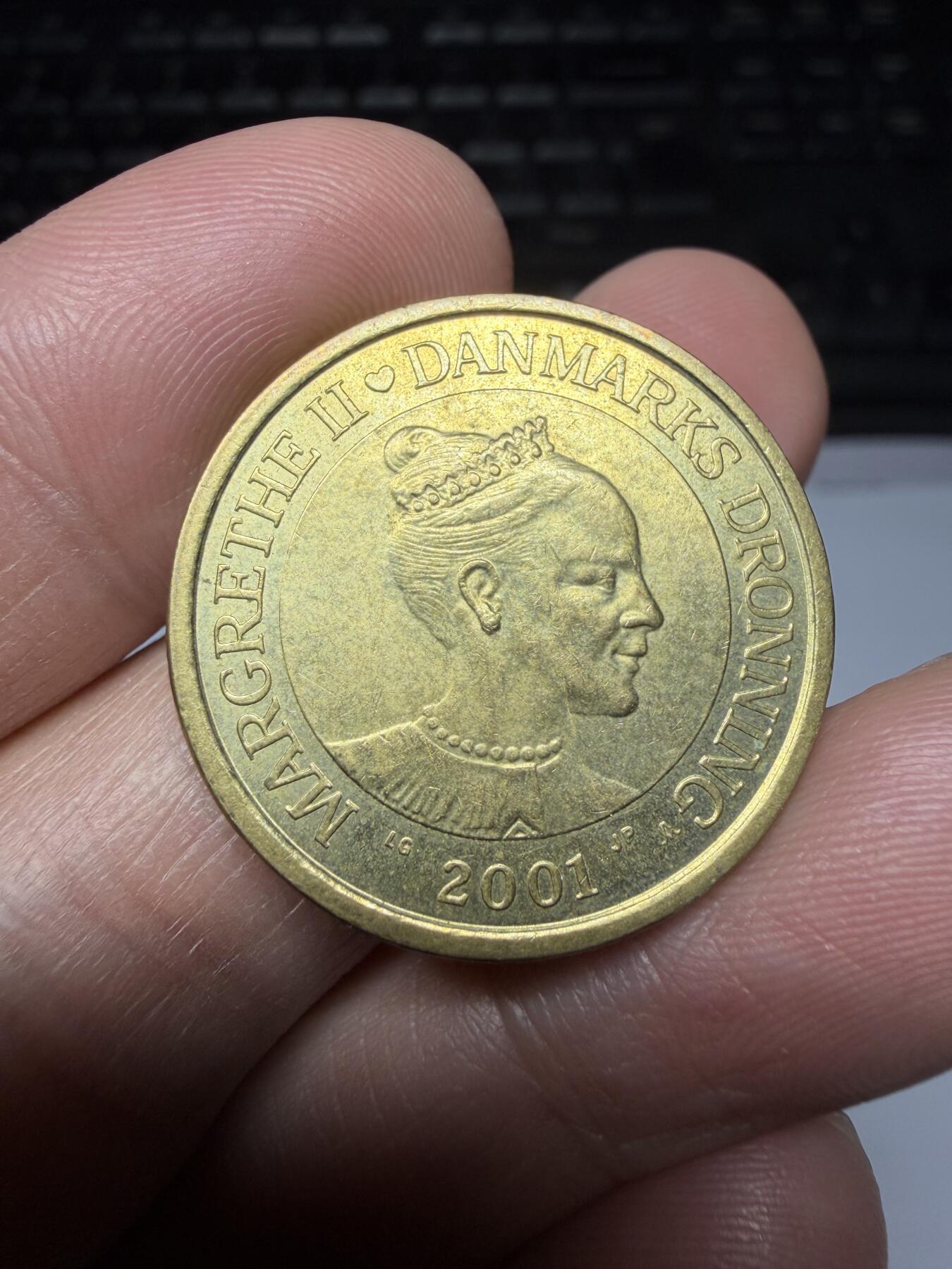 2025年集古藏今外币拍卖第二期-第8场—（总第308拍），可以寄存60天，满160元包邮。 2001年丹麦20克朗