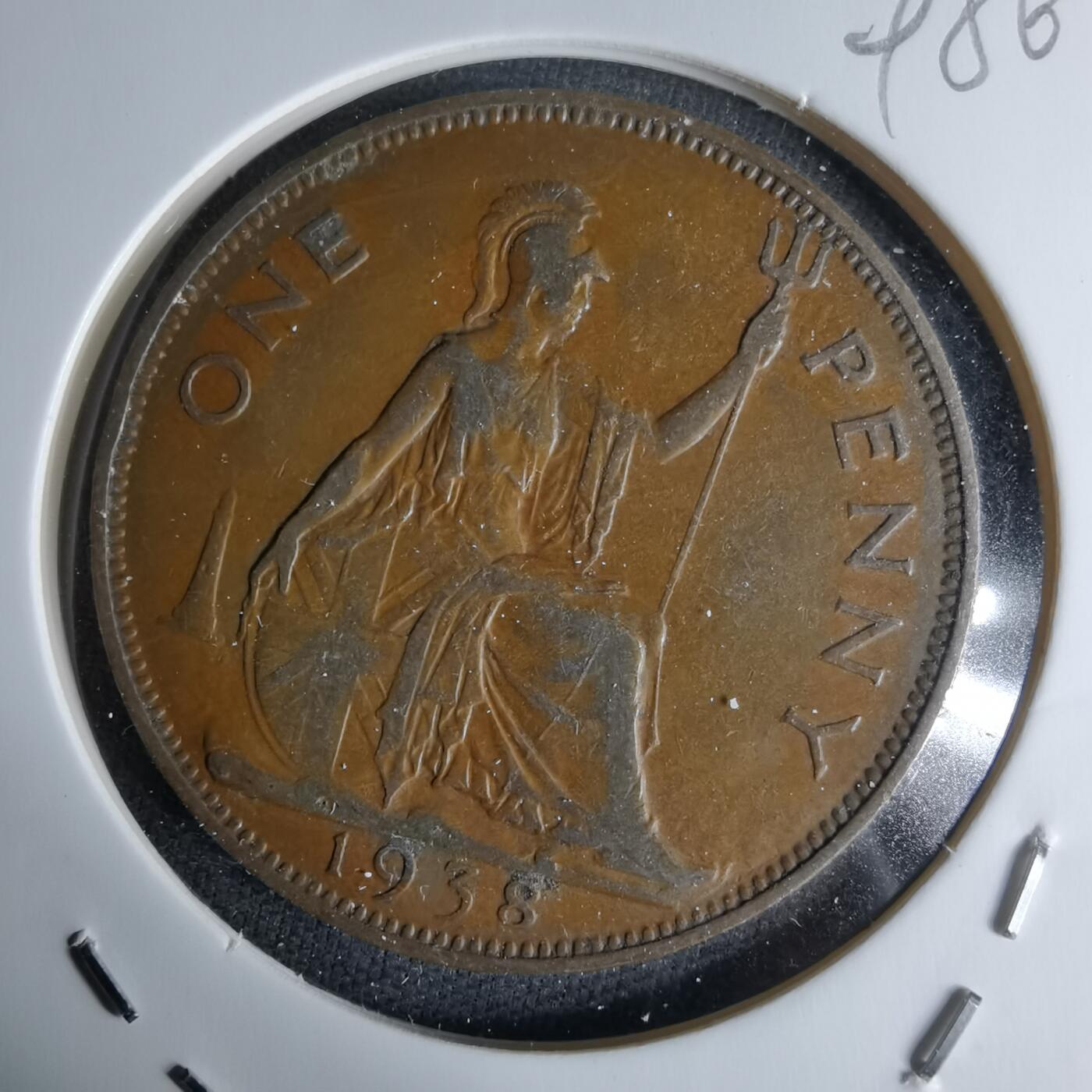 沼泽如烟--第998场 英国1938年1便士