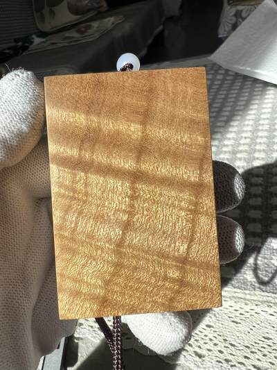 零元拍：A26 金丝楠牌子，3D立体波纹香喷喷的小金砖，金光闪闪，73.5/50/11.5MM - 零元拍：A26 金丝楠牌子，3D立体波纹香喷喷的小金砖，金光闪闪，73.5/50/11.5MM