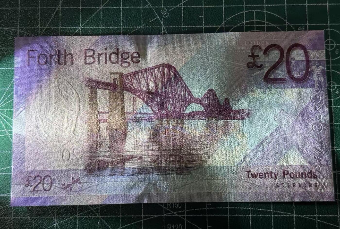 【礼羽收藏】🌏世界钱币拍卖125期 苏格兰20镑 2007年 首发AA冠 数三倒置豹子111 全新unc