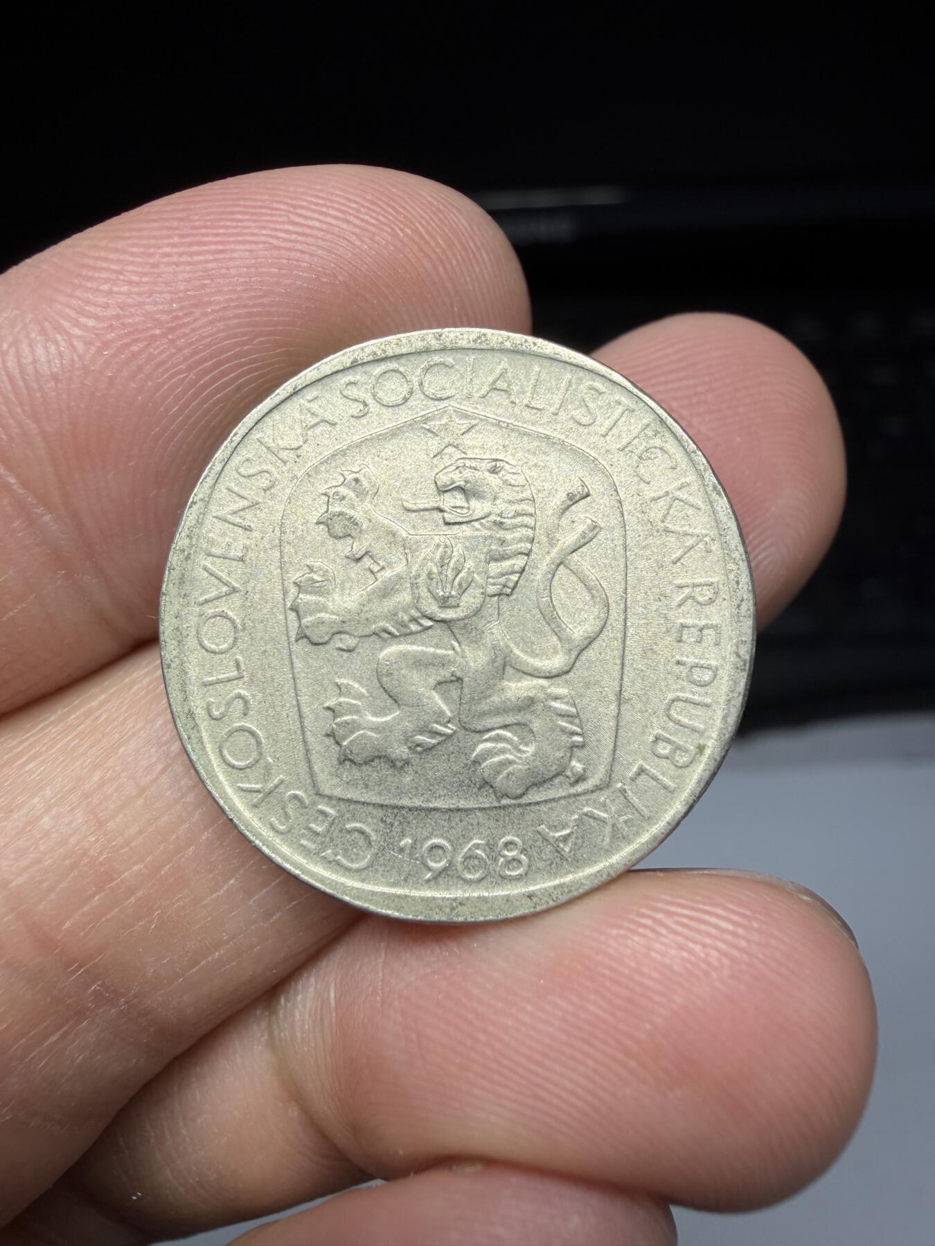 2025年集古藏今外币拍卖第二期-第8场—（总第308拍），可以寄存60天，满160元包邮。 1968年捷克斯洛伐克3克朗