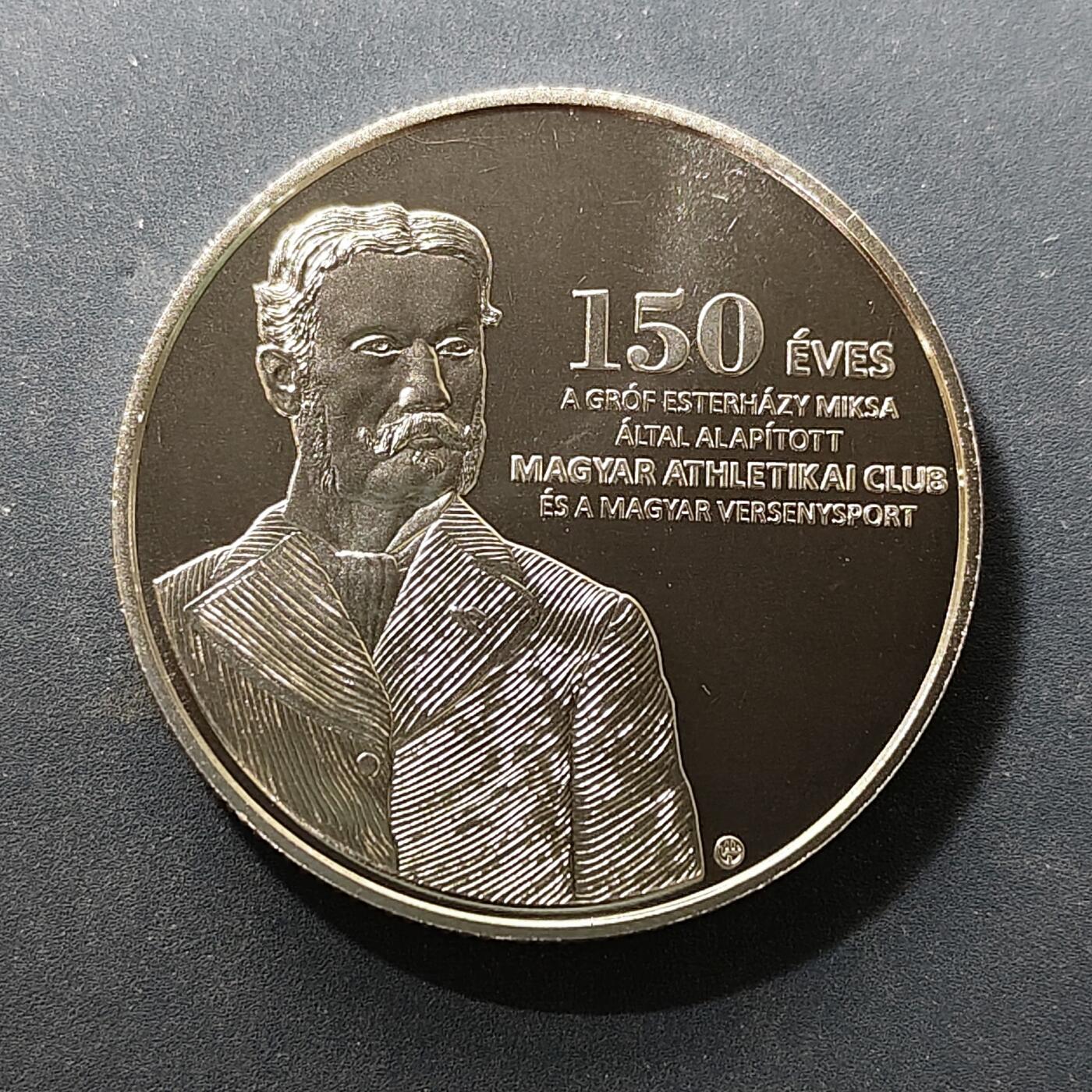 【全场包邮】纯粹捡漏拍505场 【少见】匈牙利2025年3000福林匈牙利田径俱乐部和匈牙利竞技体育150年纪念币-量5000