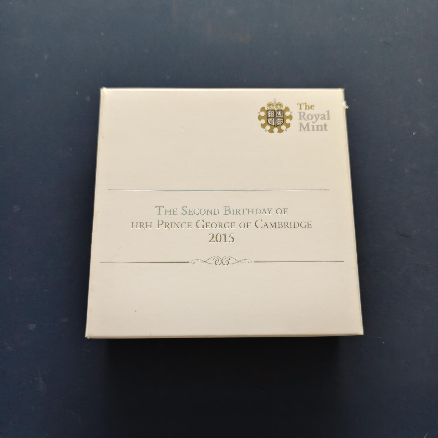 【全场包邮】纯粹捡漏拍505场 【少见】英国2015年5镑骑士屠龙官方精制克朗型纪念银币-盒证全-量7500