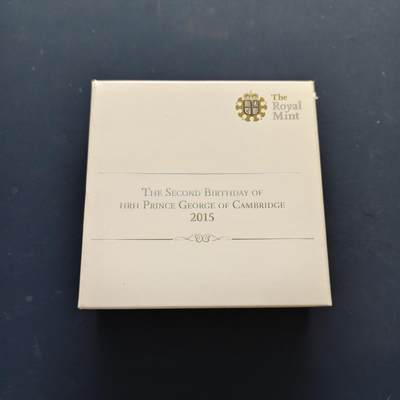 【全场包邮】纯粹捡漏拍505场 - 【少见】英国2015年5镑骑士屠龙官方精制克朗型纪念银币-盒证全-量7500