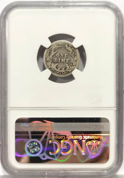 博洋堂世界钱币拍卖第162期（全场包邮） NGC G6 美国1901年10美分银币，超少特年