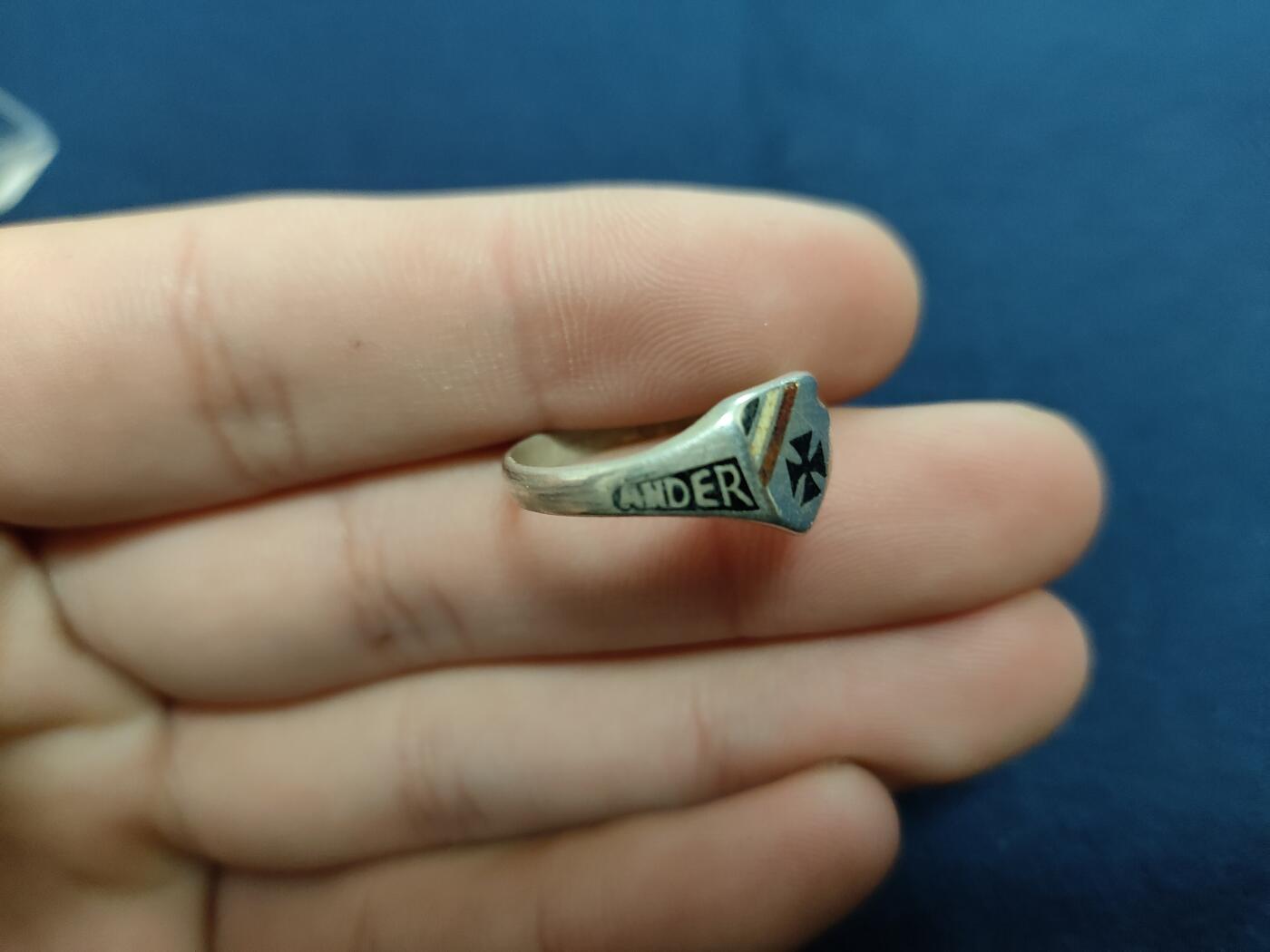 时顺第二十九拍(新年大拍) 德国一战时期爱国戒指，内打800银标