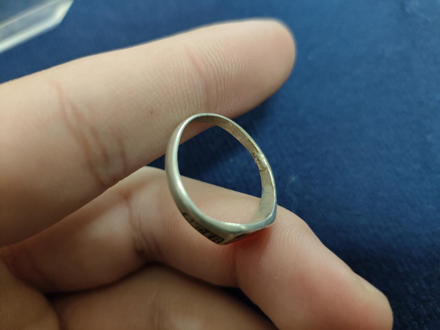 时顺第二十九拍(新年大拍) 德国一战时期爱国戒指，内打800银标