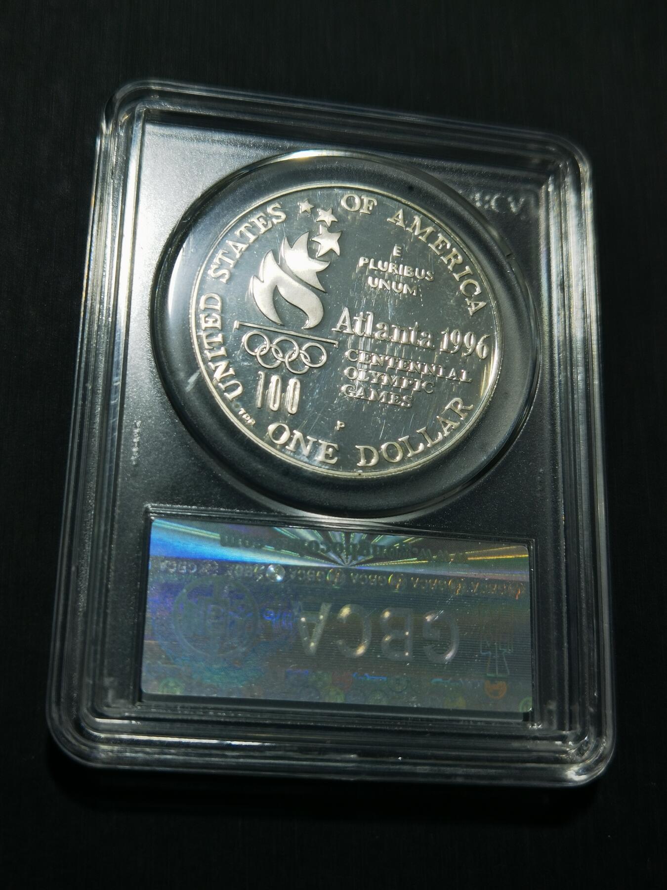 天下钱庄专场欢迎参拍 美国奥运会一美元银币