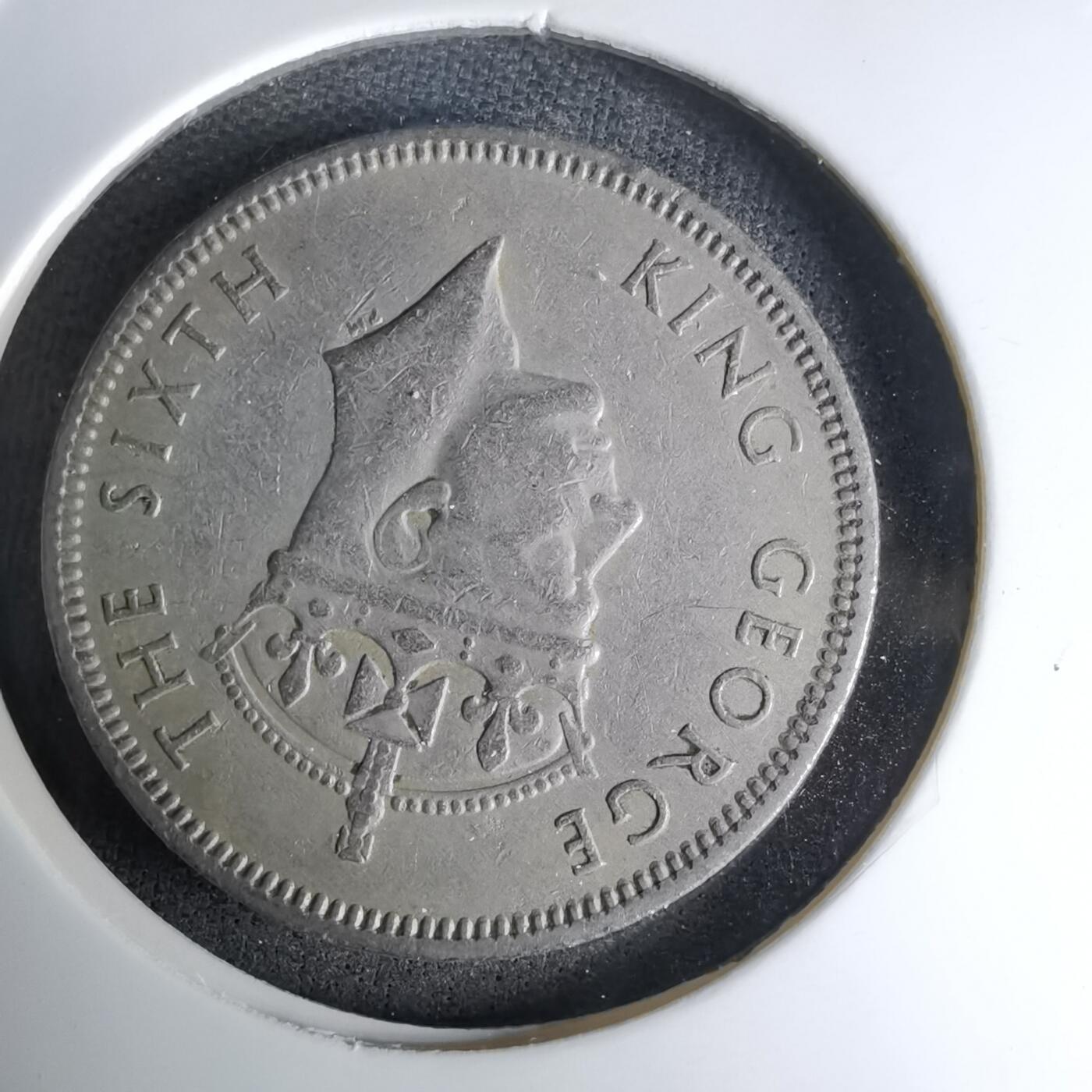 沼泽如烟--第998场 毛里求斯1951年半卢比