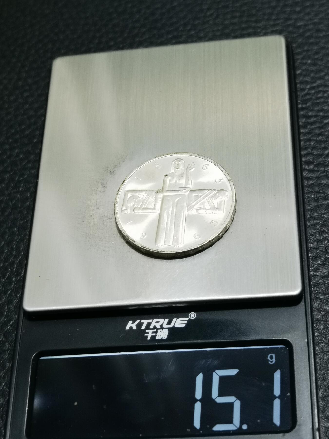 天下钱庄专场欢迎参拍 1963瑞士5法郎银币