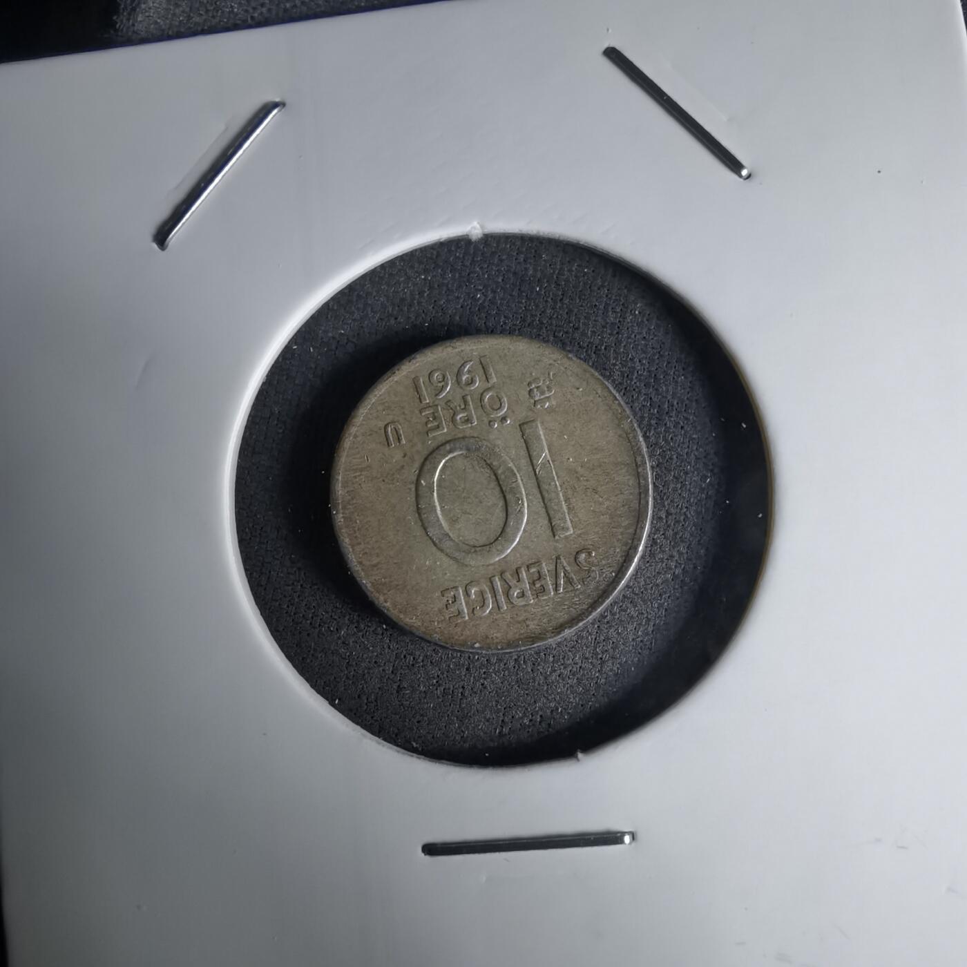 沼泽如烟--第998场 瑞典1961年10欧尔银币