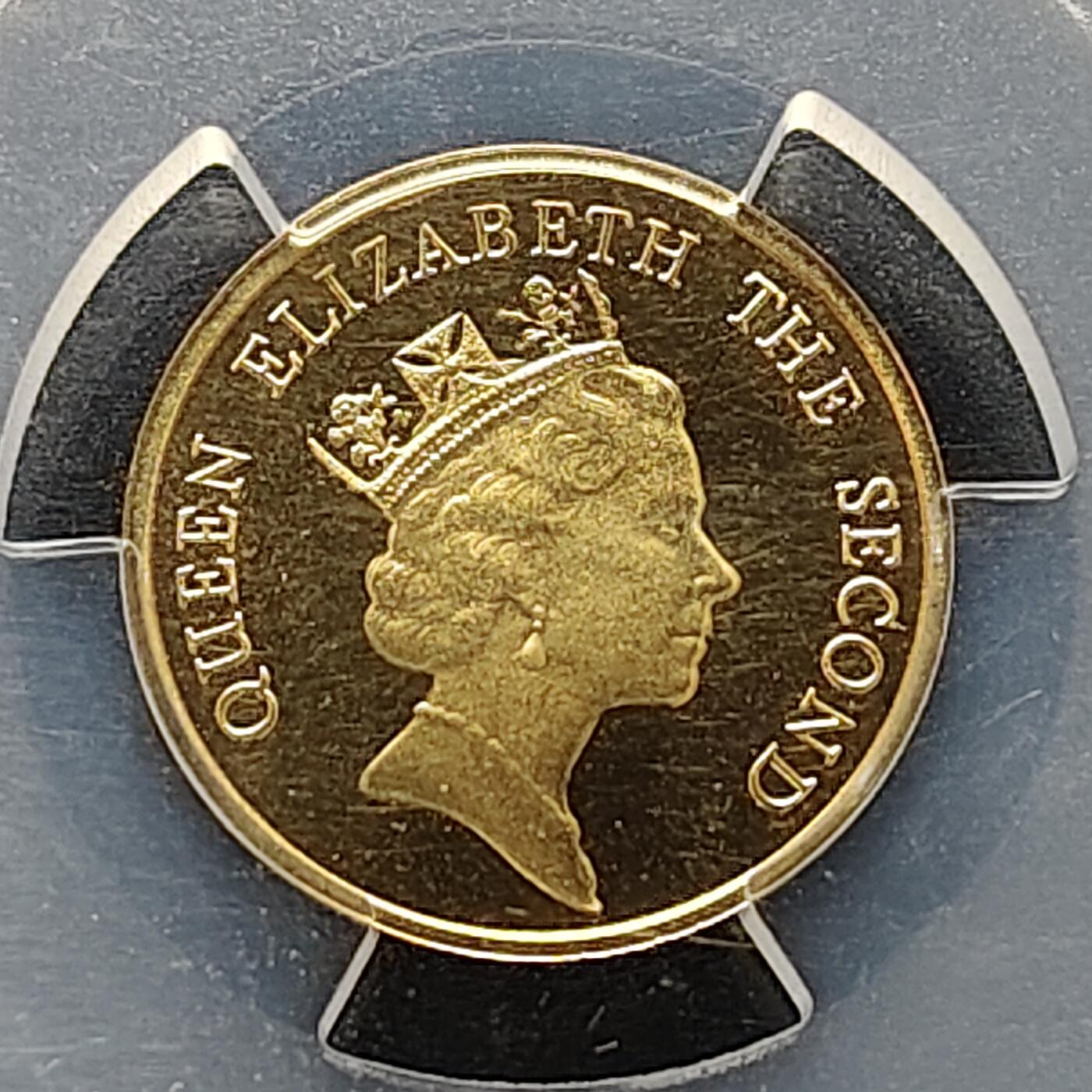 【全场包邮】纯粹捡漏拍505场 【满分】香港1988年一毫精制币-PCGS PR70 DCAM