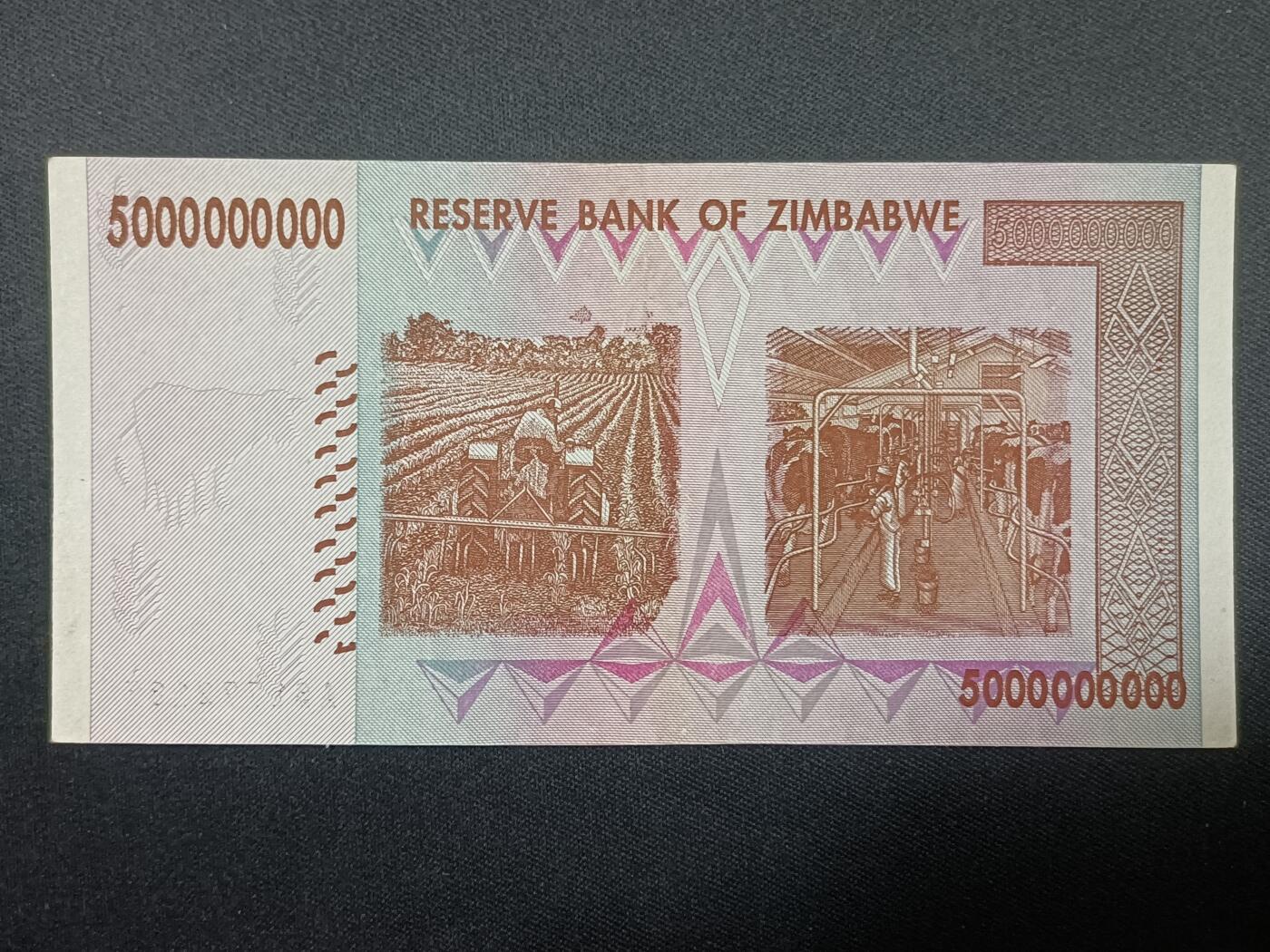 【游宝拍卖】丙午蛇马年第4期 津巴布韦-50亿【2008年 全新UNC-】