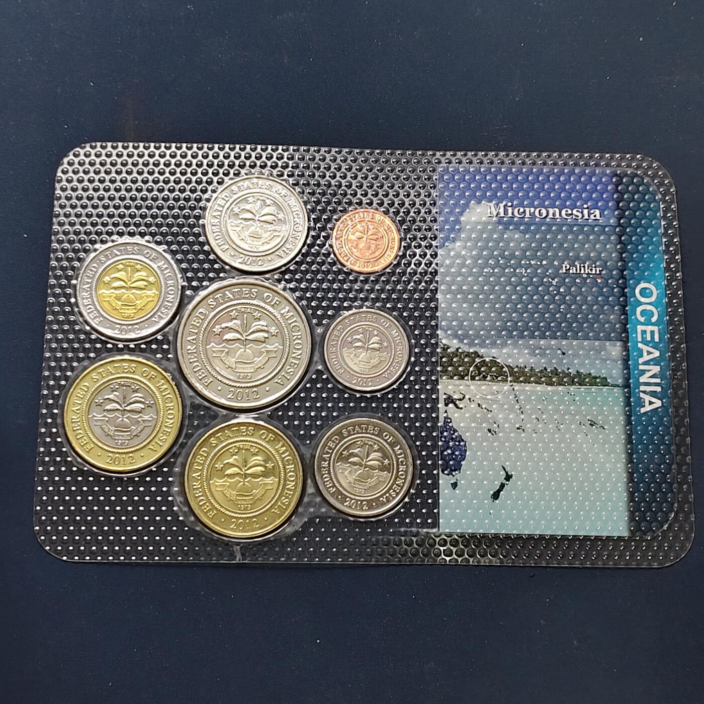 【全场包邮】纯粹捡漏拍504场-更新中 【商业币】密克罗尼西亚封装8枚套币