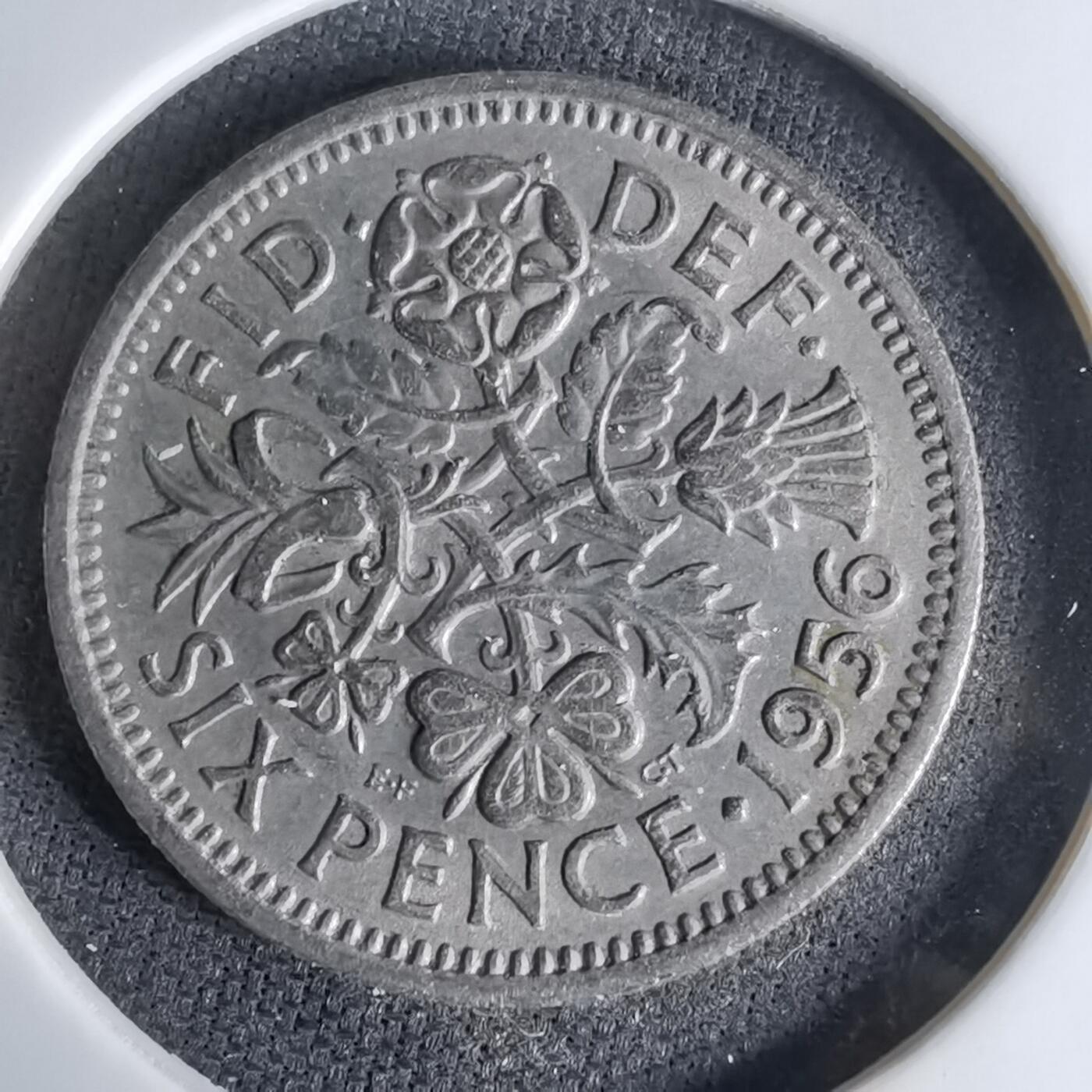 沼泽如烟--第998场 英国1956年6便士