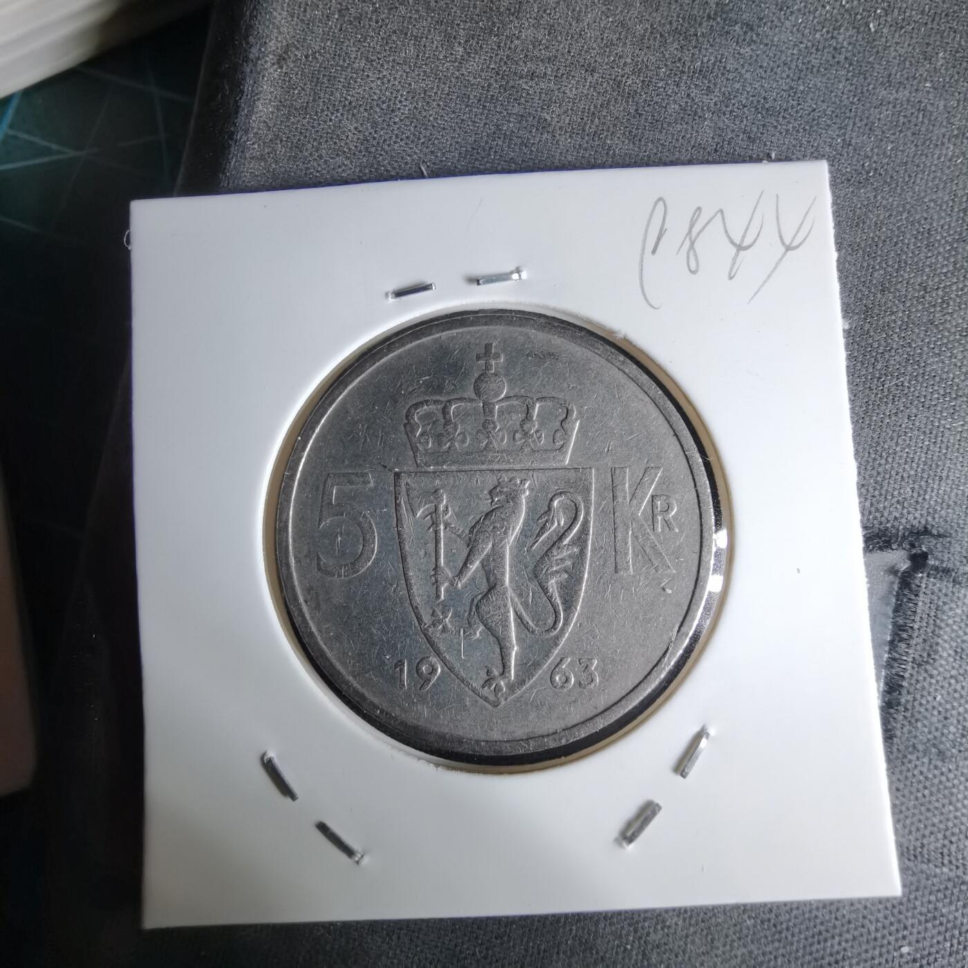 沼泽如烟--第998场 挪威1963年5克朗