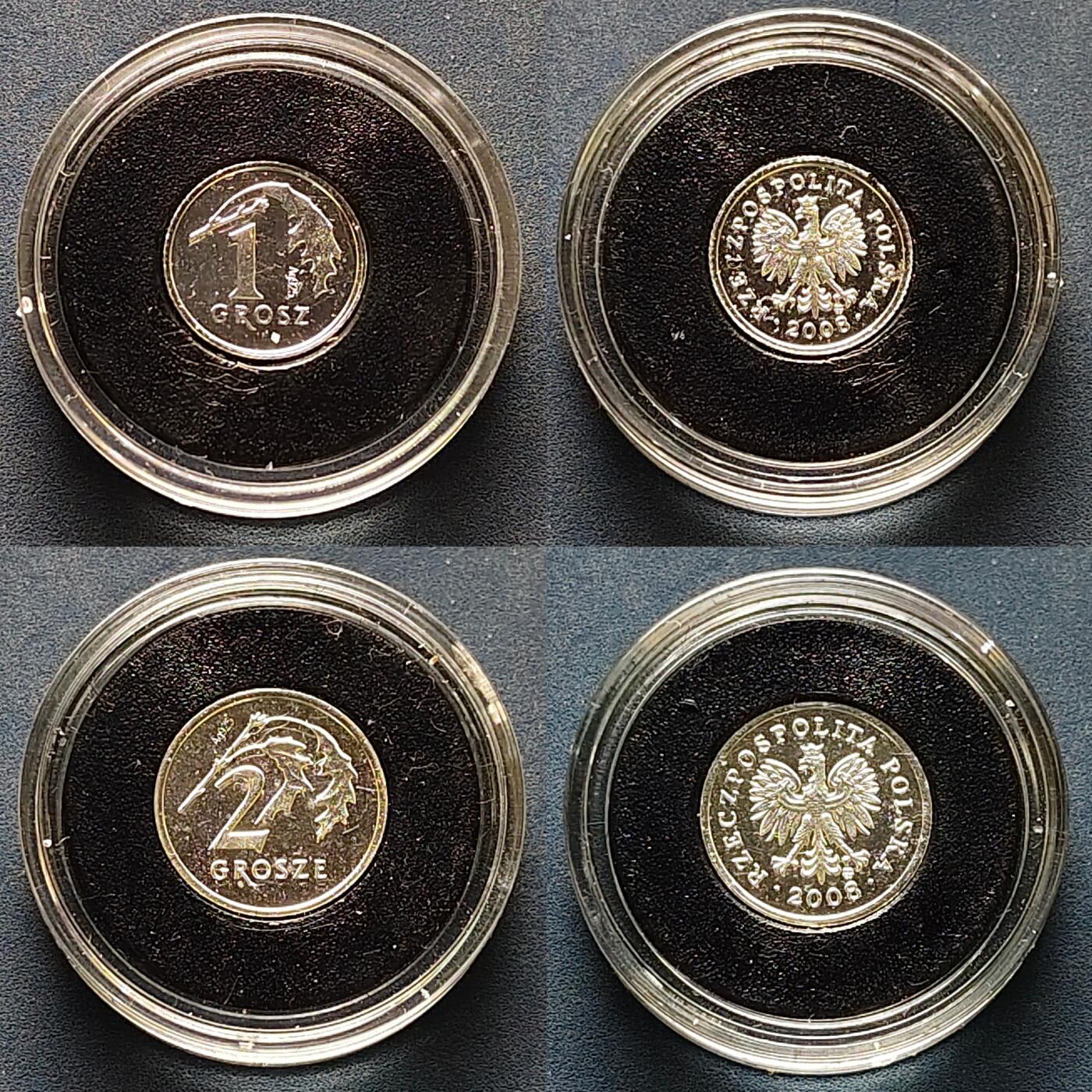 【全场包邮】纯粹捡漏拍505场 【稀少】波兰2008年官方全银复刻精制套币-盒证全-量1000