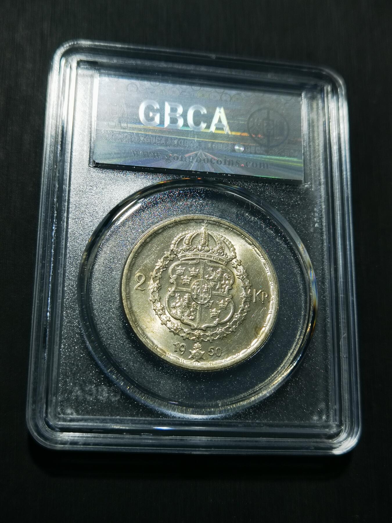 天下钱庄专场欢迎参拍 瑞典2克朗银币