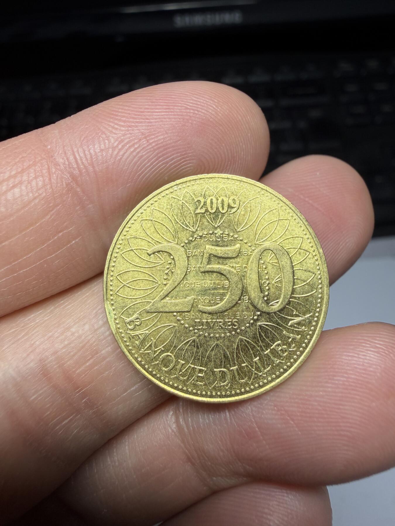 2025年集古藏今外币拍卖第二期-第8场—（总第308拍），可以寄存60天，满160元包邮。 2009年黎巴嫩250里亚尔