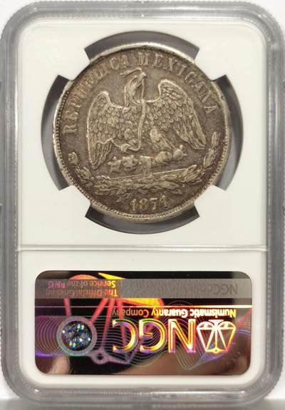 博洋堂世界钱币拍卖第162期（全场包邮） NGC AU50 墨西哥1871年GO S版天平鹰洋1比索银币，原味包浆