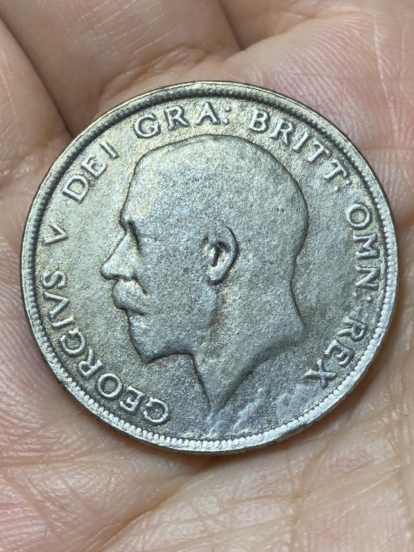 2026年第二十九场(总第一百九十八场）英国一线回流散币新年初九特拍场第一场(免佣金) 英国🇬🇧1920年半克朗银币(乔治五世第二版，首发年仅发行3年，500银)