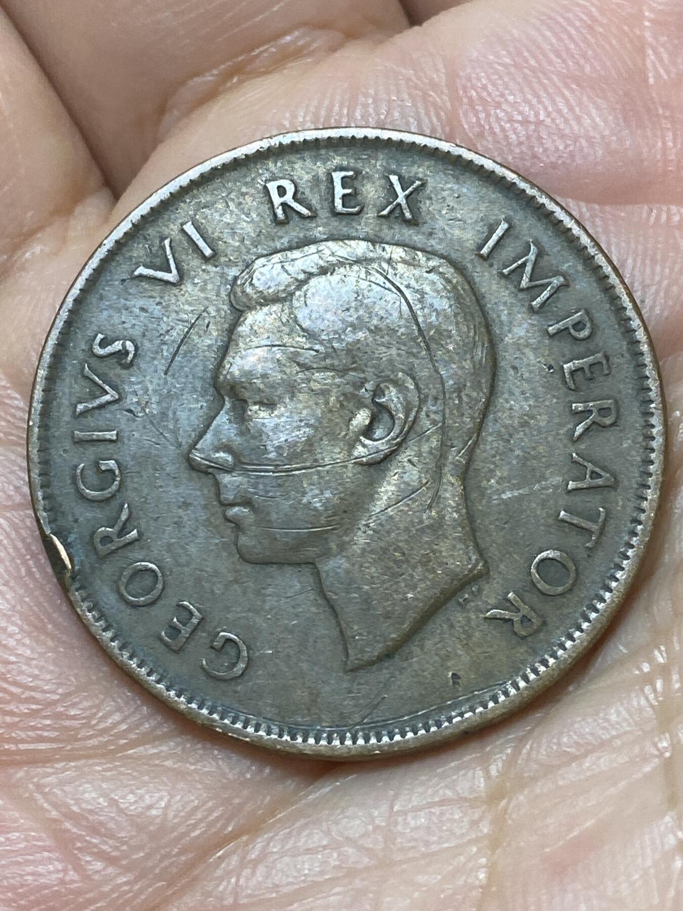 2026年第二十九场(总第一百九十八场）英国一线回流散币新年初九特拍场第一场(免佣金) 英属南非1941年1便士(乔治六世第一版)