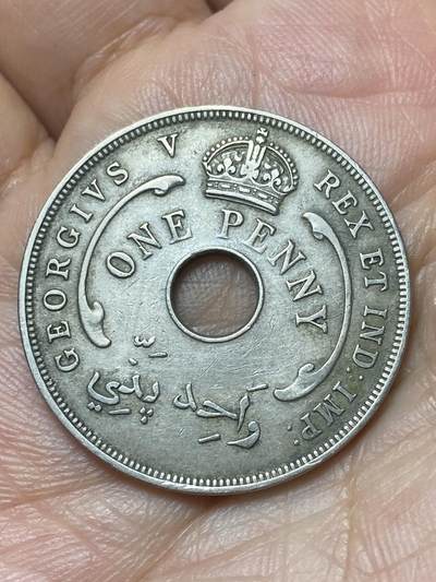 2026年第二十九场(总第一百九十八场）英国一线回流散币新年初九特拍场第一场(免佣金) - 英属西非1935年1便士(乔治五世第二版)