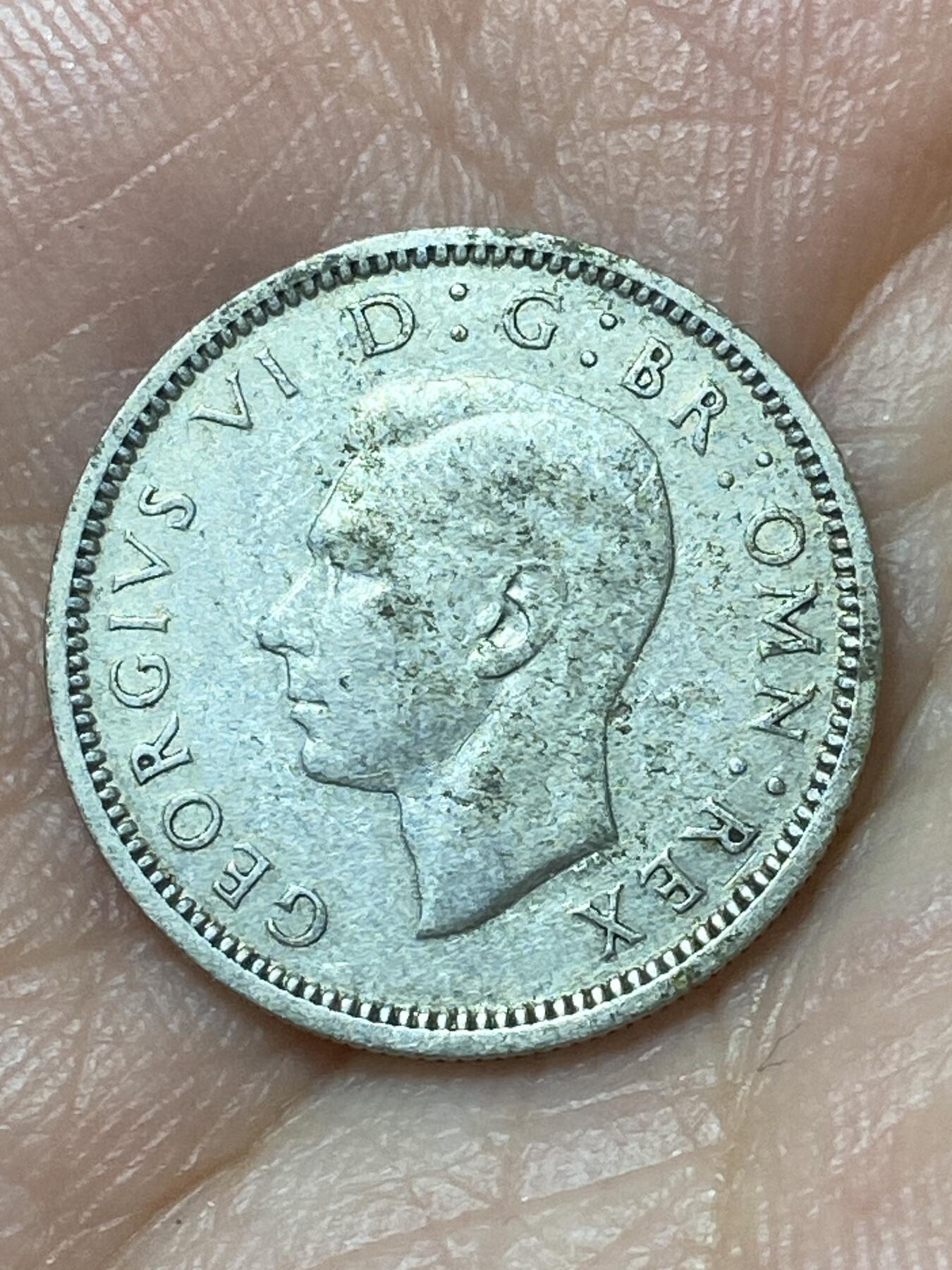 2026年第二十九场(总第一百九十八场）英国一线回流散币新年初九特拍场第一场(免佣金) 英国🇬🇧1944年6便士银币(乔治六世第一版，500银)