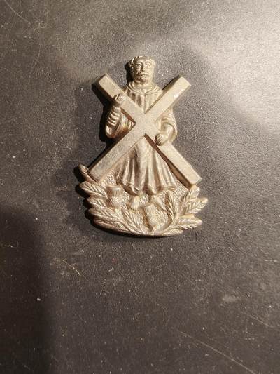 老王徽章第183期 - 英国黑守卫步兵团腰带徽章    一战时期