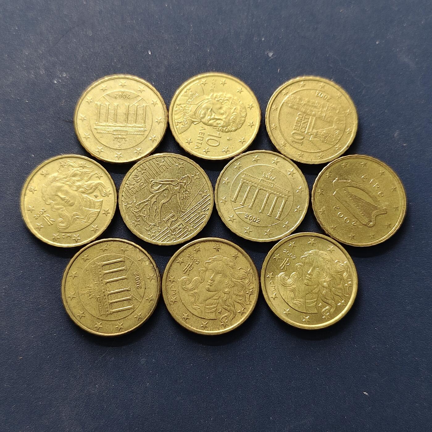 【全场包邮】纯粹捡漏拍504场-更新中 欧洲各国各年份10欧分10枚一组