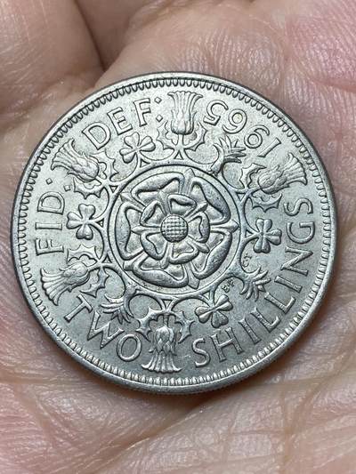 2026年第二十九场(总第一百九十八场）英国一线回流散币新年初九特拍场第一场(免佣金) - 英国🇬🇧1965年2先令(伊丽莎白二世青年桂冠第二版)