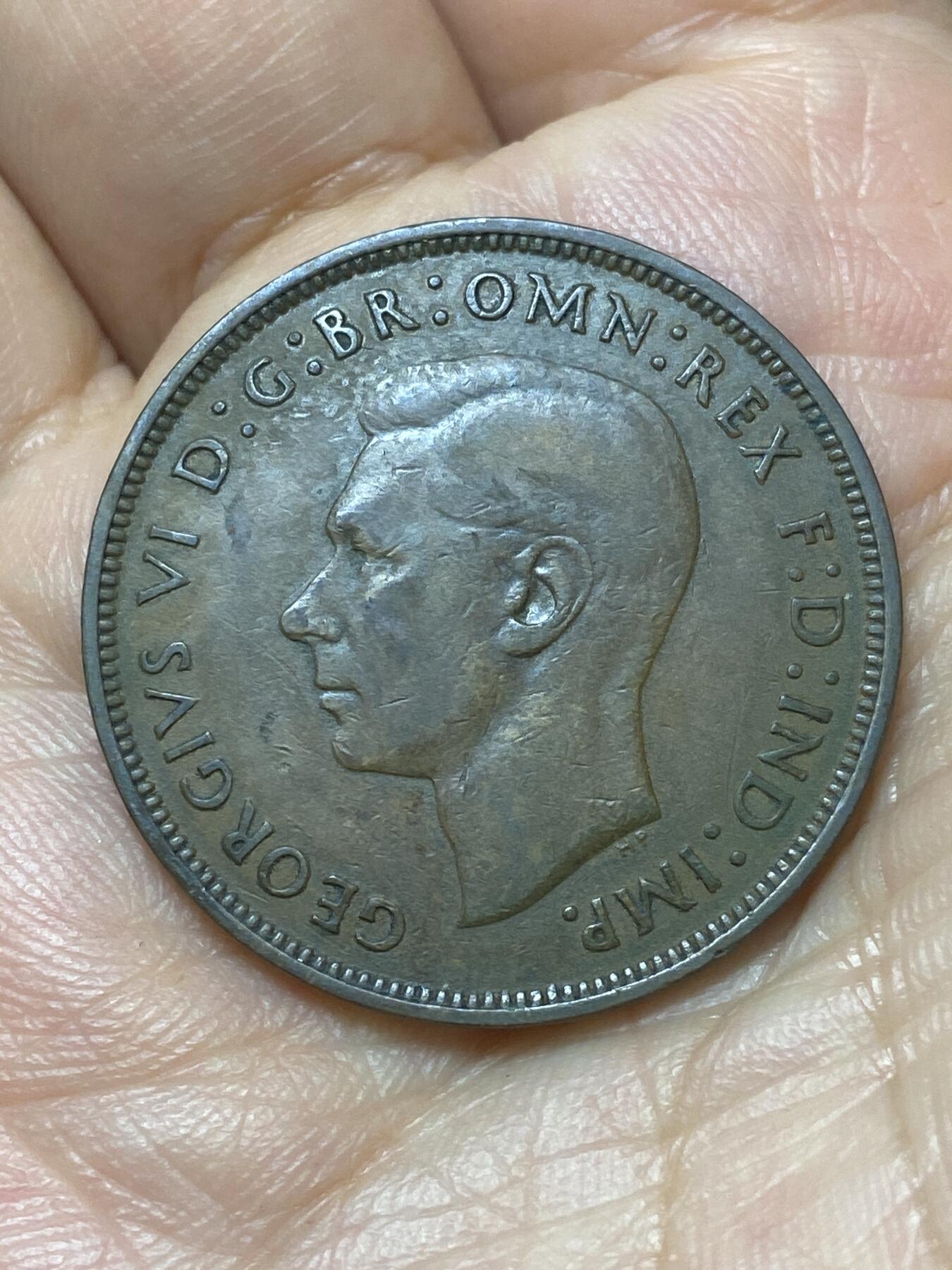 2026年第二十九场(总第一百九十八场）英国一线回流散币新年初九特拍场第一场(免佣金) 英国🇬🇧1948年1便士(乔治六世第一版)