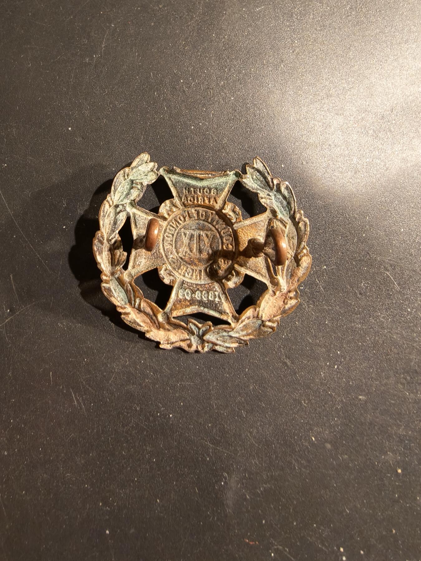 老王徽章第183期 英国伦敦团第19步兵营帽徽     一战时期