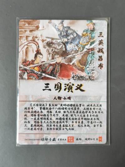 阳大大卡牌拍卖第103期（持续收拍品，周五晚上九点截拍，进群福利早知道） 【光刻】琅琊卡藏 三国演义  碳的N次方 三英战吕布