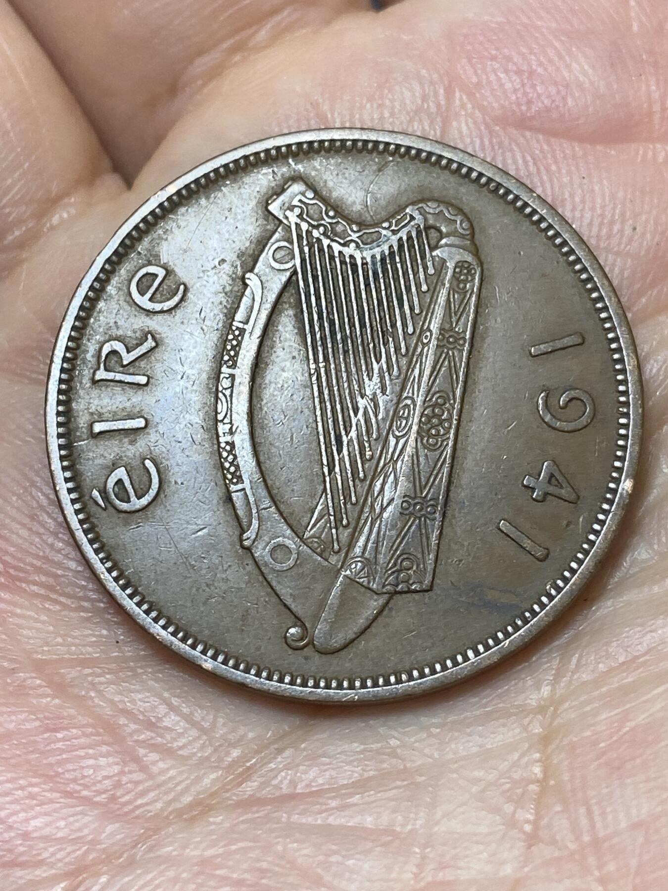 2026年第二十九场(总第一百九十八场）英国一线回流散币新年初九特拍场第一场(免佣金) 好品–爱尔兰🇮🇪1941年1便士(共和国时期第一套)