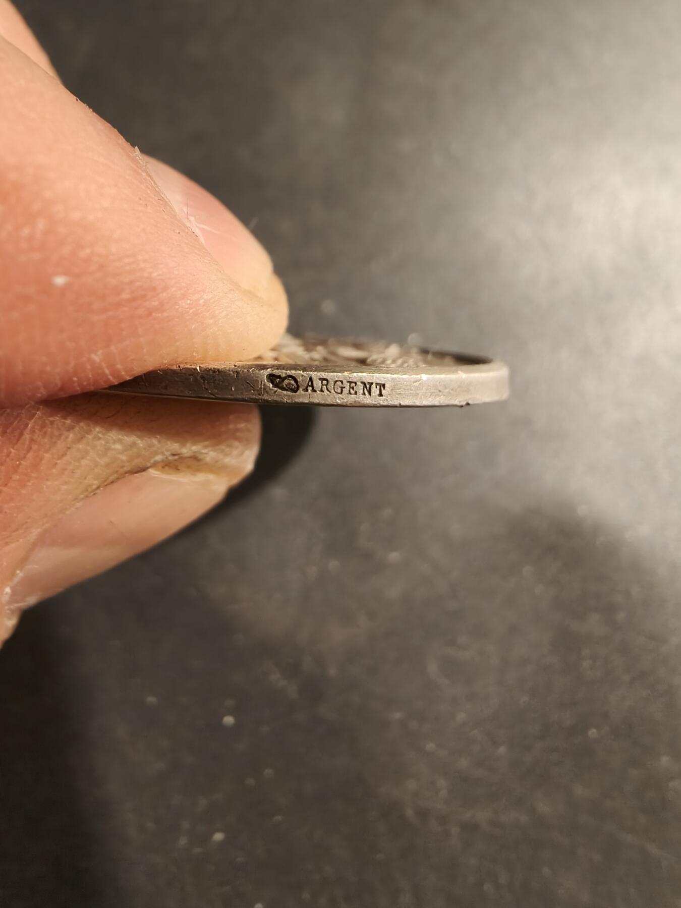 老王徽章第183期 法国迪耶普储蓄银行大银章    950银    直径37mm    重量21.6g